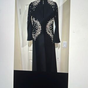 This is a Simlhaki dress Odetta crystal embellished midi dress